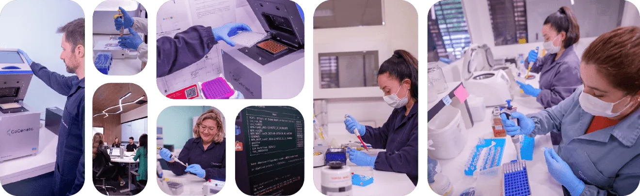 Equipe e laboratório da GoGenetic